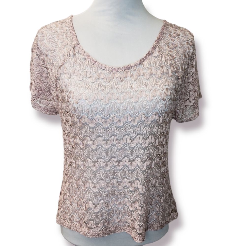 Shine On You Lace Top Blush Color Overlay